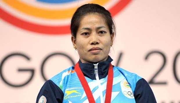 India's gold medalist Sanjita Chanu
