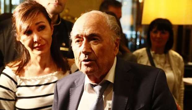 Former FIFA President Sepp Blatter speaks to media in Moscow