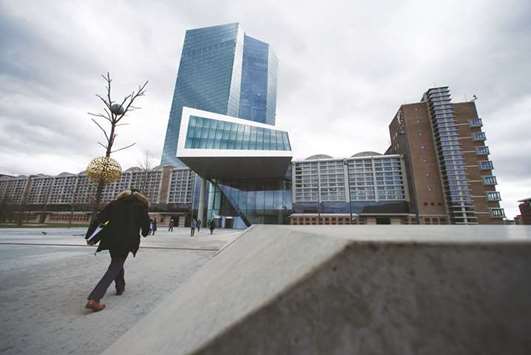 The headquarters of European Central Bank in Frankfurt. Behind a u201cfacade of optimismu201d, ECB officials are growing increasingly concerned that a looming trade war could derail the eurozoneu2019s recovery and complicate its exit from years of easy money,  according to central banking sources.
