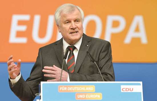 Seehofer: gave Merkel a deadline to find a solution in conjunction with other EU countries on how to deal with illegal migration into and across the bloc.