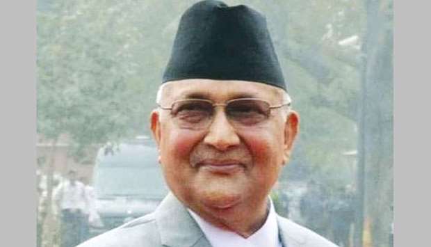 Nepali Prime Minister K P Sharma Oli