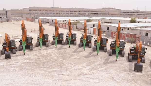 A view of the new equipment.