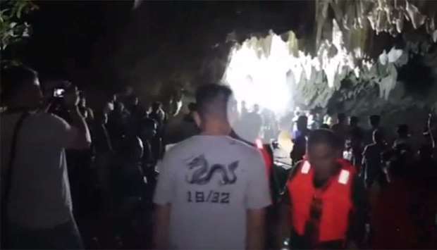 Rescue operations go on at the Tham Luang cave
