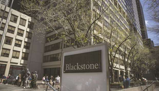 Blackstone Group headquarters in New York. Blackstone is nearing a first close of $5bn for its inaugural infrastructure fund.