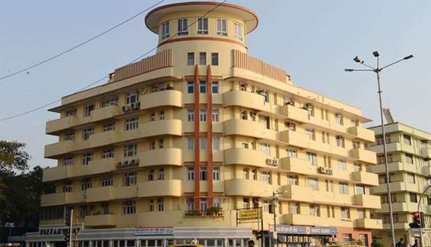 Art Deco building on Marine Drive in Mumbai