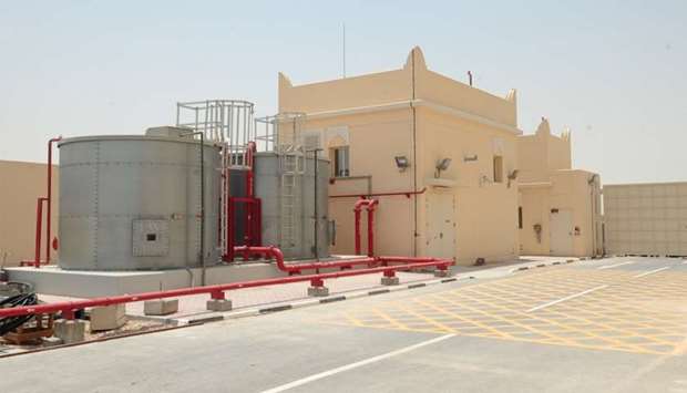The new sub-station in Al Jehaniya. PICTURES: T K Nasar.
