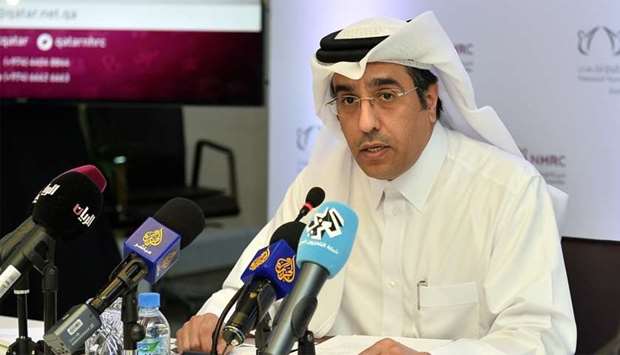 NHRC chairman Dr Ali bin Sumaikh al-Marri addressing the press conference on Monday. PICTURE: Noushad Thekkayil