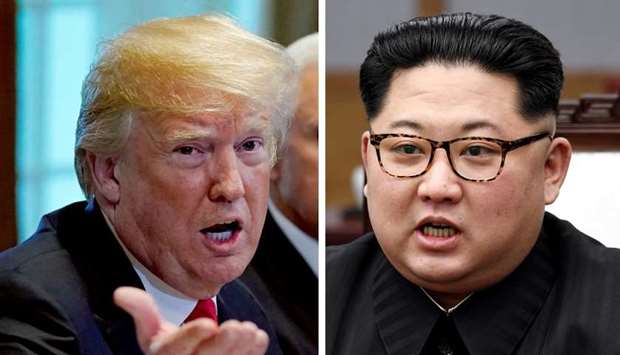 US President Trump and North Korean leader Kim Jong Un