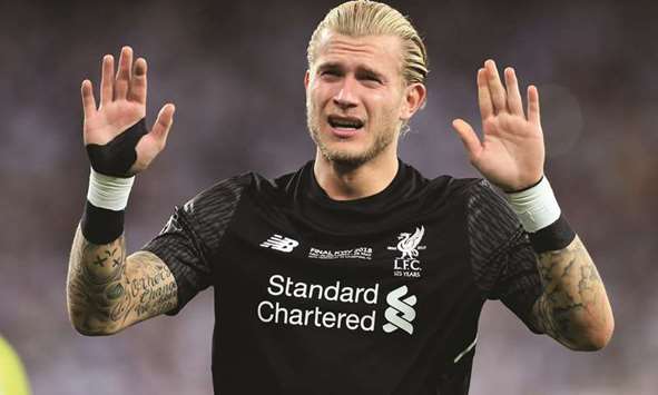 A distressed Loris Karius after Liverpoolu2019s loss to Real Madrid in the Champions League final.