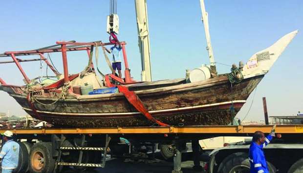Some 18 wooden boats were removed from the Al Khor and Al Wakrah harbours during the campaign