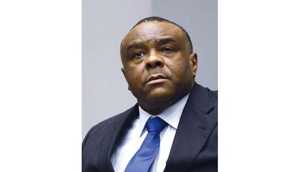 File photo shows former Congolese vice-president Jean-Pierre Bemba in the courtroom of the International Criminal Court (ICC) in The Hague.