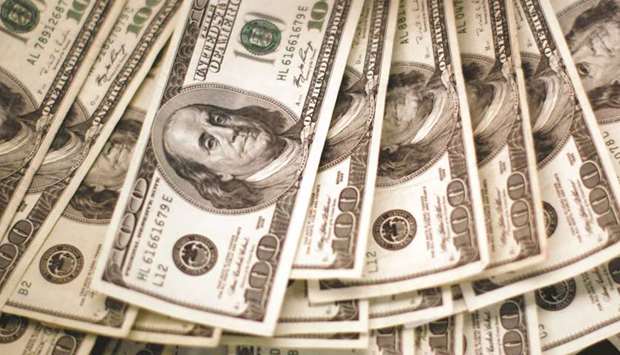 The Dollar Index touched a two-week low and is forming a bearish version of a technical indicator known as a head and shoulders, which could target a decline of about 2%