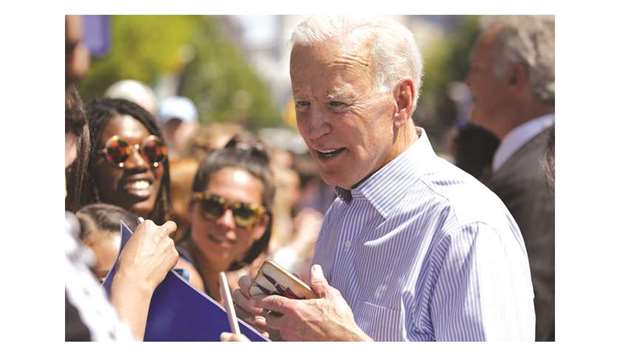 Biden ... early favourite
