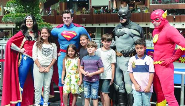 Meet and Greet opportunity with The Justice League characters at Mall of Qatar
