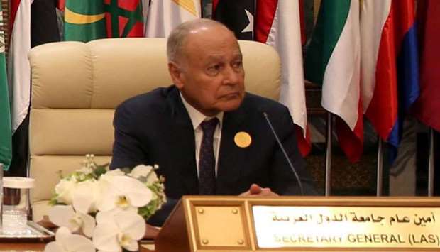 Arab League Secretary-General Ahmed Aboul Gheit