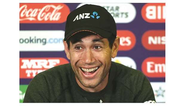 New Zealandu2019s Ross Taylor attends a press conference at Trent Bridge yesterday.