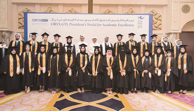 The CNA-Q students honoured on the occasion with officials.