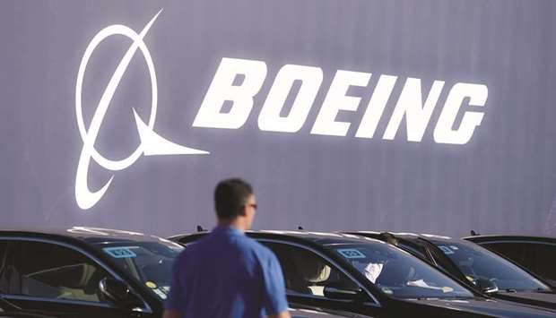 Illustration of the Boeing pavilion at the International Paris Airshow yesterday at Le Bourget Airport, near Paris. Boeing executives took turns to apologise for the loss of life in two 737 MAX crashes and pledged to apply lessons of the crisis to future planes as the worldu2019s largest aerospace company struck a chastened tone at the opening of the airshow.