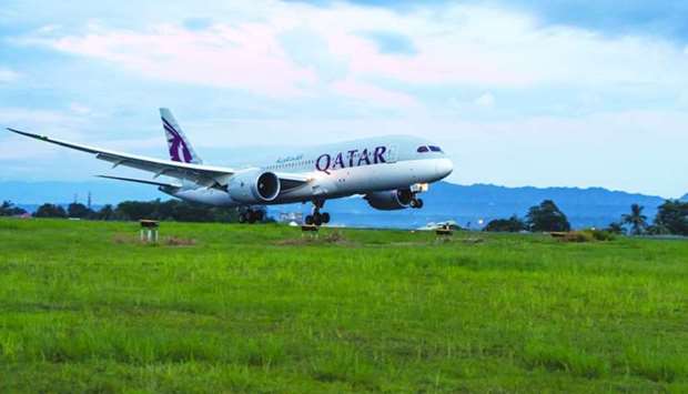 The first Qatar Airways flight from Doha touched down at Davao International Airport