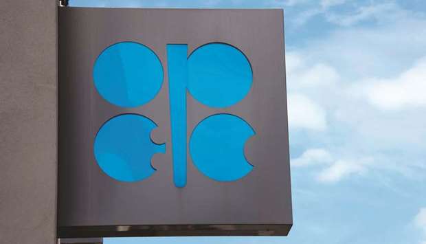 The Opec logo is seen at its headquarters in Vienna (file).