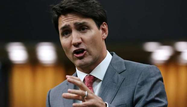 Canada's Prime Minister Justin Trudeau speaks during Question Period in the House of Commons on Parliament Hill in Ottawa, Ontario, Canada