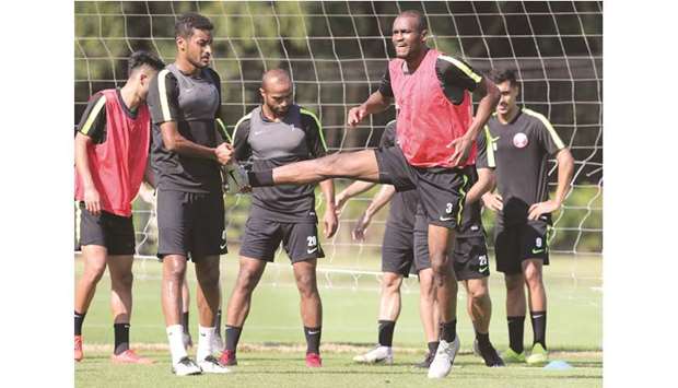 Qataru2019s defender Abdelkarim Hassan