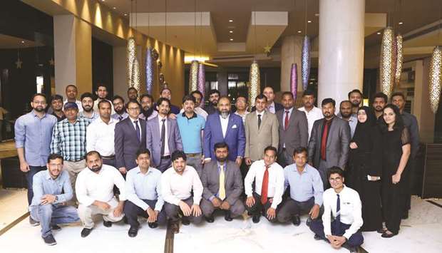 Participants of the Proztec Iftar event.