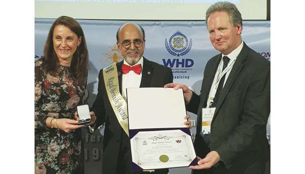 Dr R Seetharaman was recognised for his continuous commitment to sustainable development over the past three decades