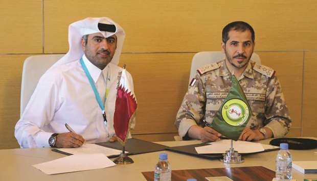 Commander of Medical Services at the Qatar Armed Forces Major General (Sea) Nasser Mohamed al-Kaabi and Assistant Director General of Naufar Dr Khalifa al-Kuwari signed the agreement.