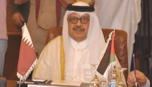HE Qataru2019s Permanent Representative to the Arab League ambassador Ibrahim bin Abdulaziz al-Sahlawi led the delegation.