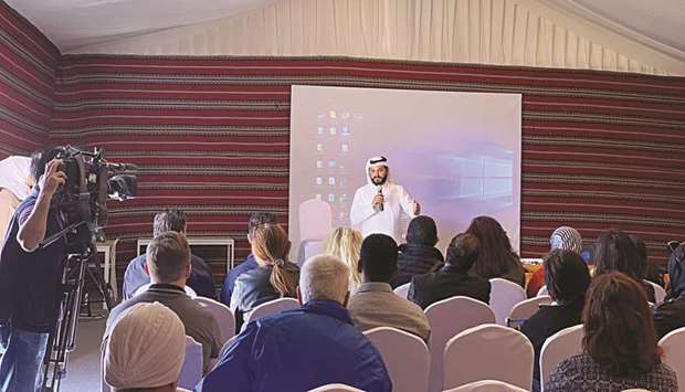 Fahad al-Obaidly introducing the new tiers.