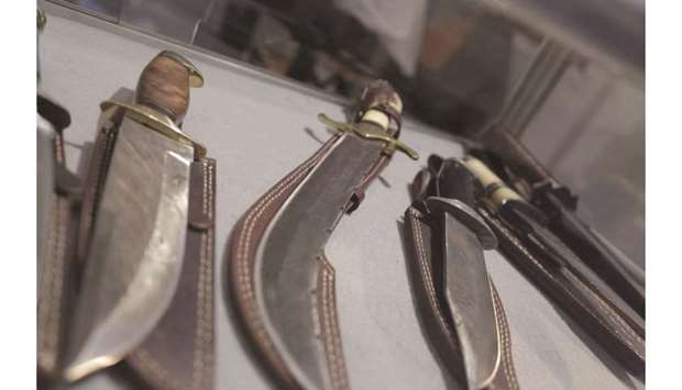 ONE OF A KIND: The exquisite knives and daggers are made in Wazirabad, a city in Punjab, Pakistan, famous for its cutlery items, kitchenware, hunting knives, and swords, among other items.