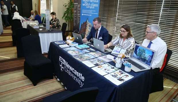 Twelve UK universities and colleges accredited by the Ministry of Education and Higher Education participated in the exhibition.
