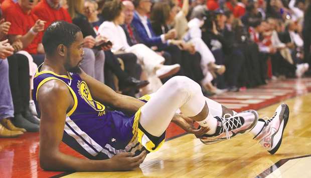 Kevin Durant has declined a $31.5mn option for next season and will become an unrestricted NBA free agent. (AFP)