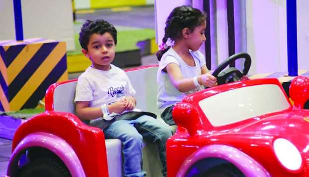 The u2018Kids Driving Schoolu2019 at SEC gives children a feel of driving on the road.