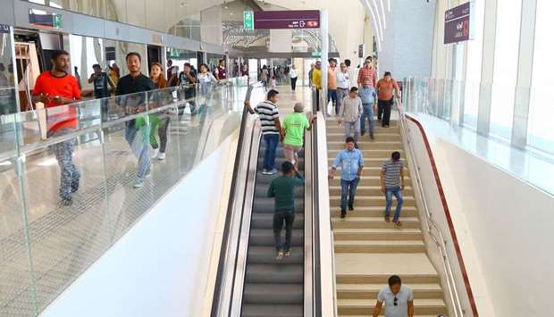 The Doha Metro's Red Line opened almost one year ahead of its scheduled operations. PICTURE: Jayan Orma