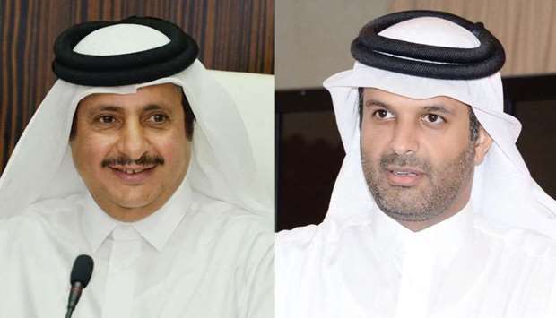 Qatar Chamber chairman Sheikh Khalifa bin Jassim bin Mohamed al-Thani and Sheikh Dr Thani bin Ali al-Thani