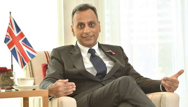 British ambassador Ajay Sharma.