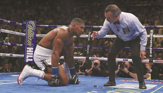 Anthony Joshua was shocked by Andy Ruiz Jr  in the heavyweight title clash at New Yorku2019s Madison Square Garden in New York on Saturday.