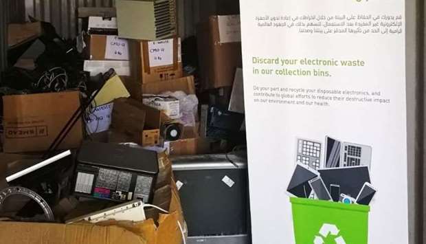 Some of the e-waste collected through the drivernrn