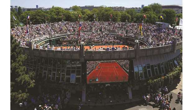 The four main courts at the French