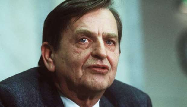Swedish politican and Prime minister Olof Palme photographed December 12, 1983