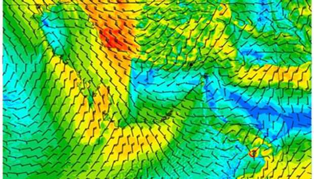 'AlBawarih' windy conditions expected from Saturday until end of next week: Metrnrn