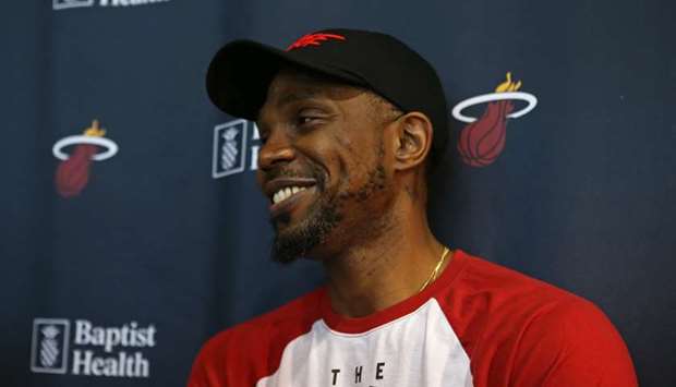 Heatu2019s Udonis Haslem believes 40 not necessarily an end game. (TNS)