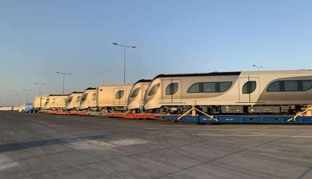 The new trains will be moved to the Qatar Rail depot in Al Wakra for assembly and testing purposes, to be integrated later on into the existing rail system