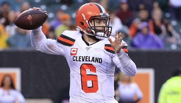 Baker Mayfield of the Cleveland Browns. (AFP)