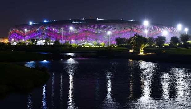 The Education City Stadium u2013 the third tournament-ready venue for the 2022 FIFA World Cup, seen Monday evening. PICTURE: Noushad Thekkayil.