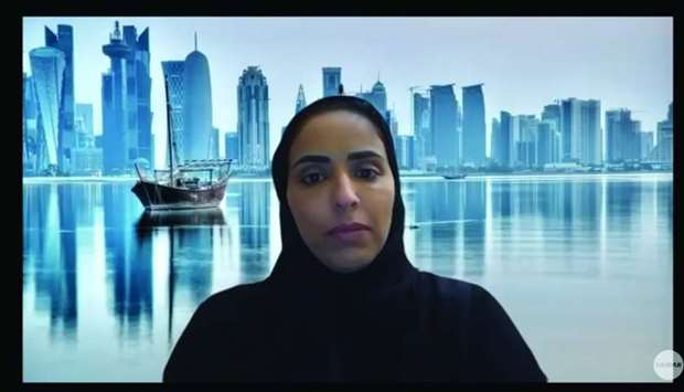 Fatima al-Kuwari, chief consumer officer at Ooredoo Qatar, on live Q&A during the webinar.