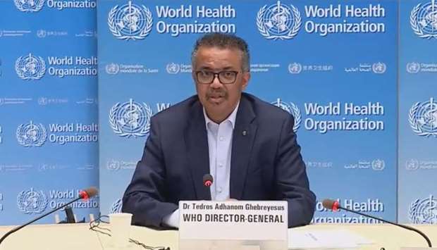 ,The world is in a new and dangerous phase,, Director General Tedros Adhanom Ghebreyesus told a virtual briefing from WHO headquarters in Geneva.