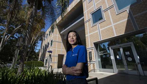 NEED OF THE HOUR: Sunny Jiang, an environmental engineer at UC Irvine, normally works on wastewater recycling. Now she is studying how the virus can be transmitted through aerosols.